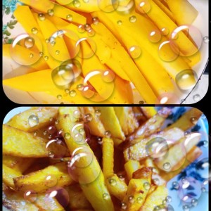 سیب زمینی زعفرانی سرخ شده ۲۰۰گرم - تصویر 1