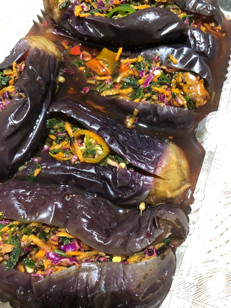 ترشی بادمجان شکم پر کیلویی