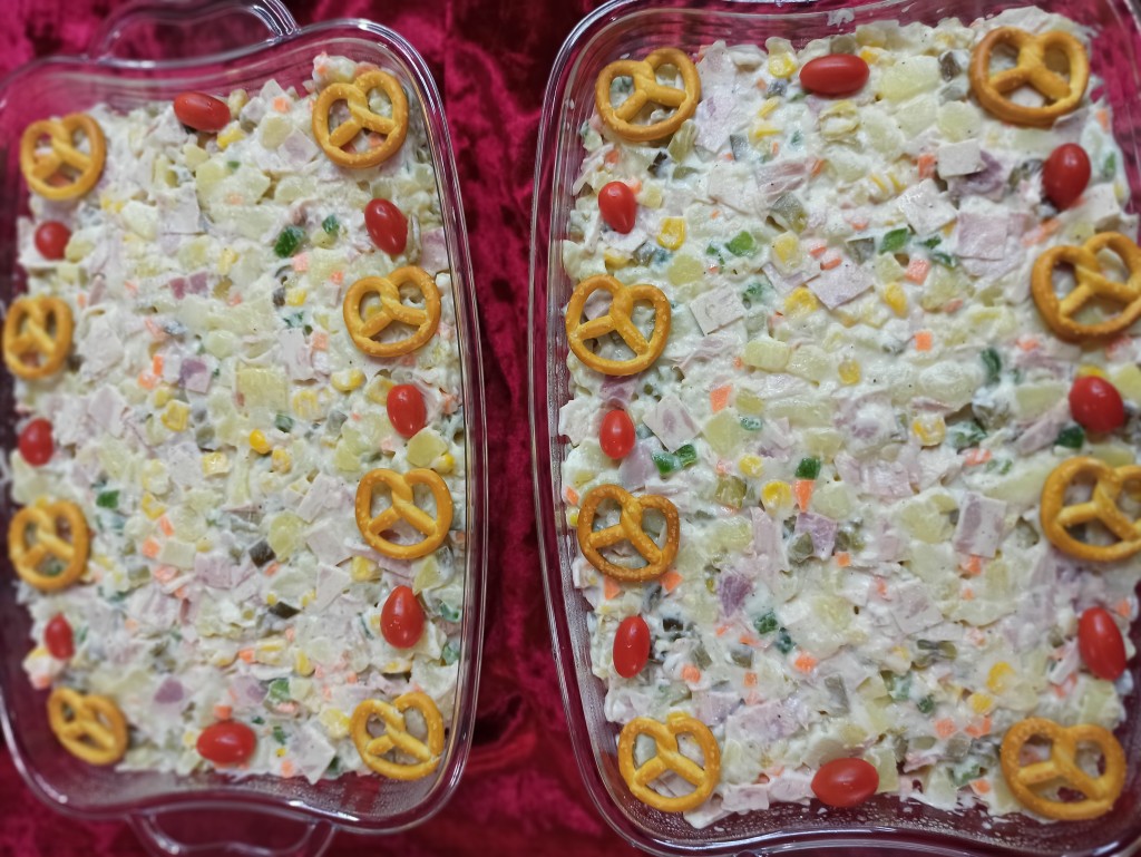 سالاد اندونزی سیبزمینی و ژامبون