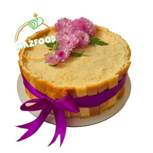 کیک مرغ با گل طبیعی (هر 1 کیلو) - تصویر 1