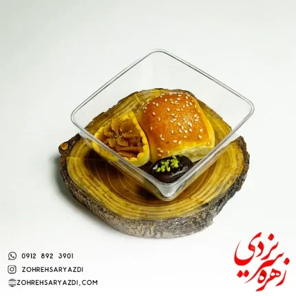 پک تک نفره شیرینی، تارت حلوا و خرما